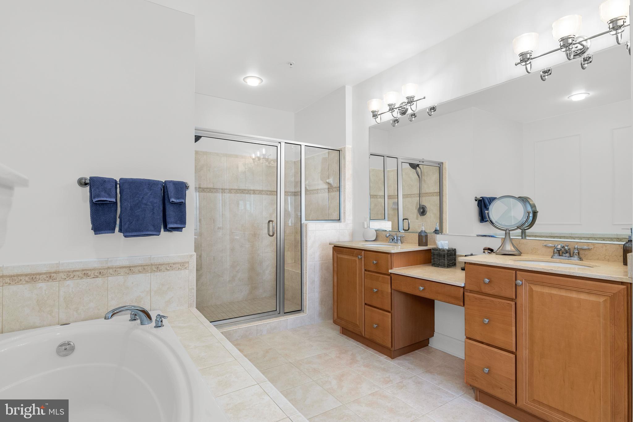 301 Muir Street, Unit 303 Cambridge, MD 21613 - Photo 26 of 36 a spacious bathroom with a tub sink and mirror