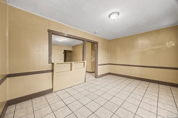 a view of an empty room