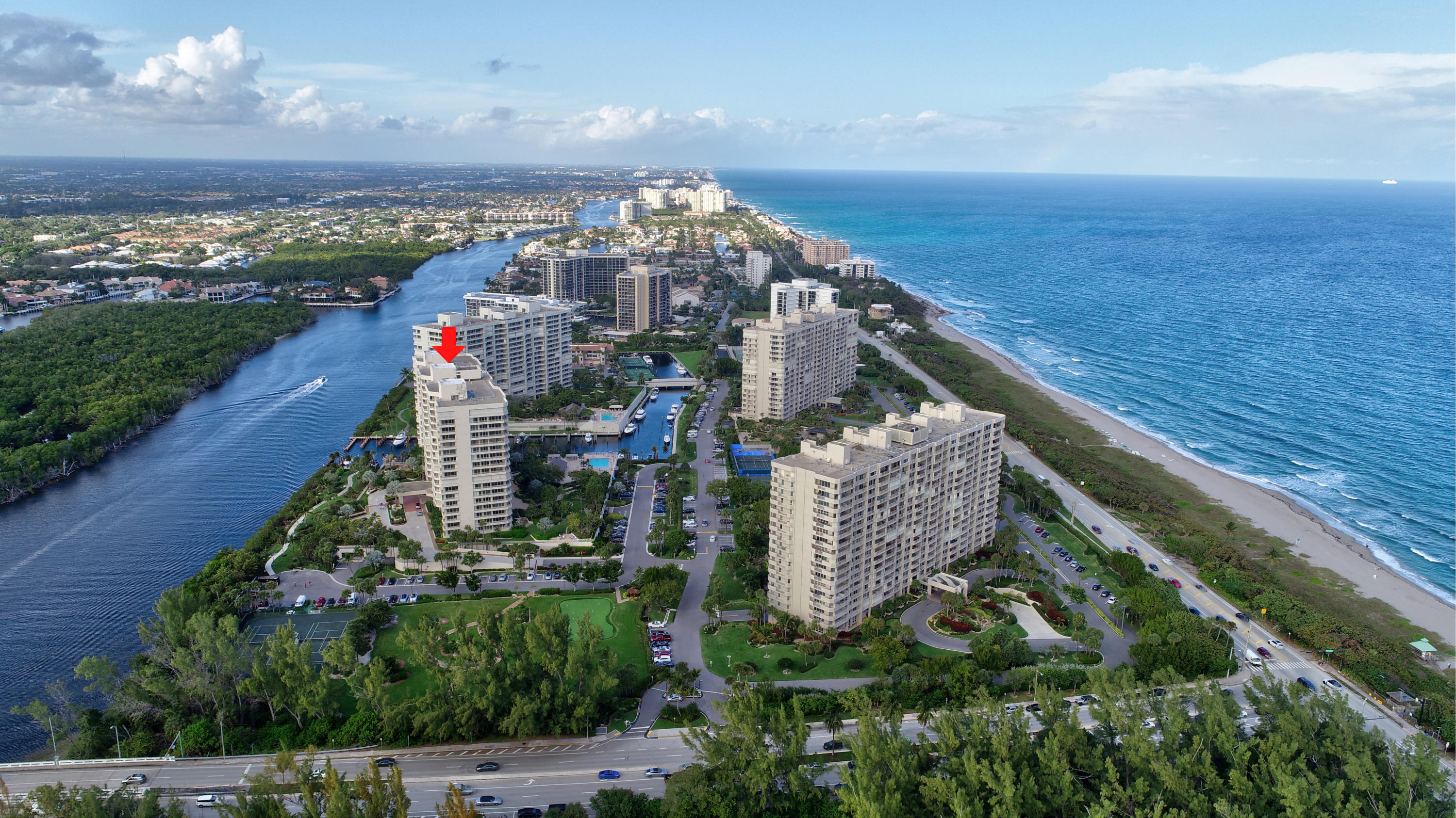 4101 North Ocean Boulevard, Unit 1509 Boca Raton, FL 33431 - Photo 51 of 55 ARIEL VIEW