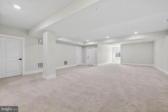 a view of an empty room