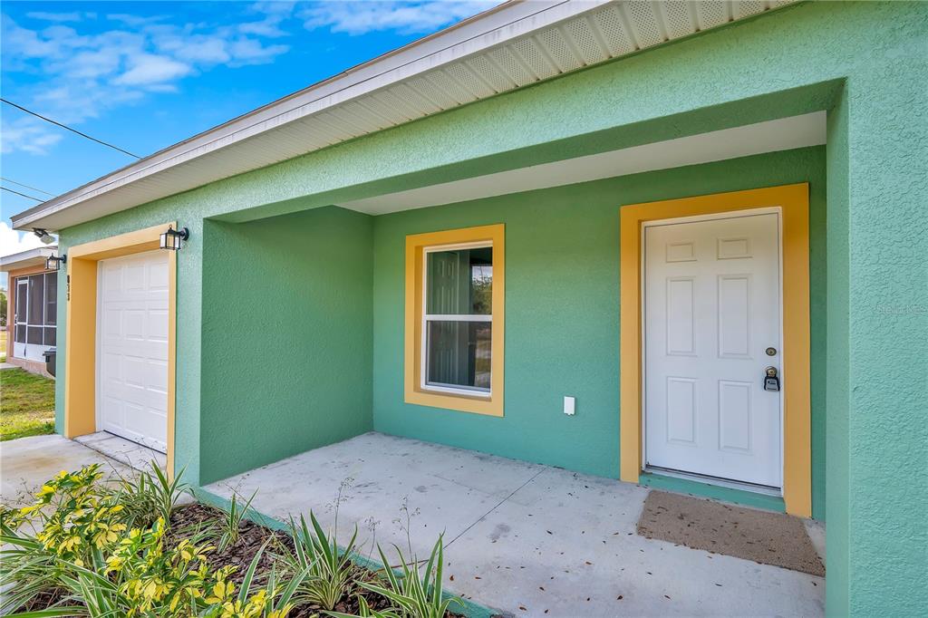 a front view of a house