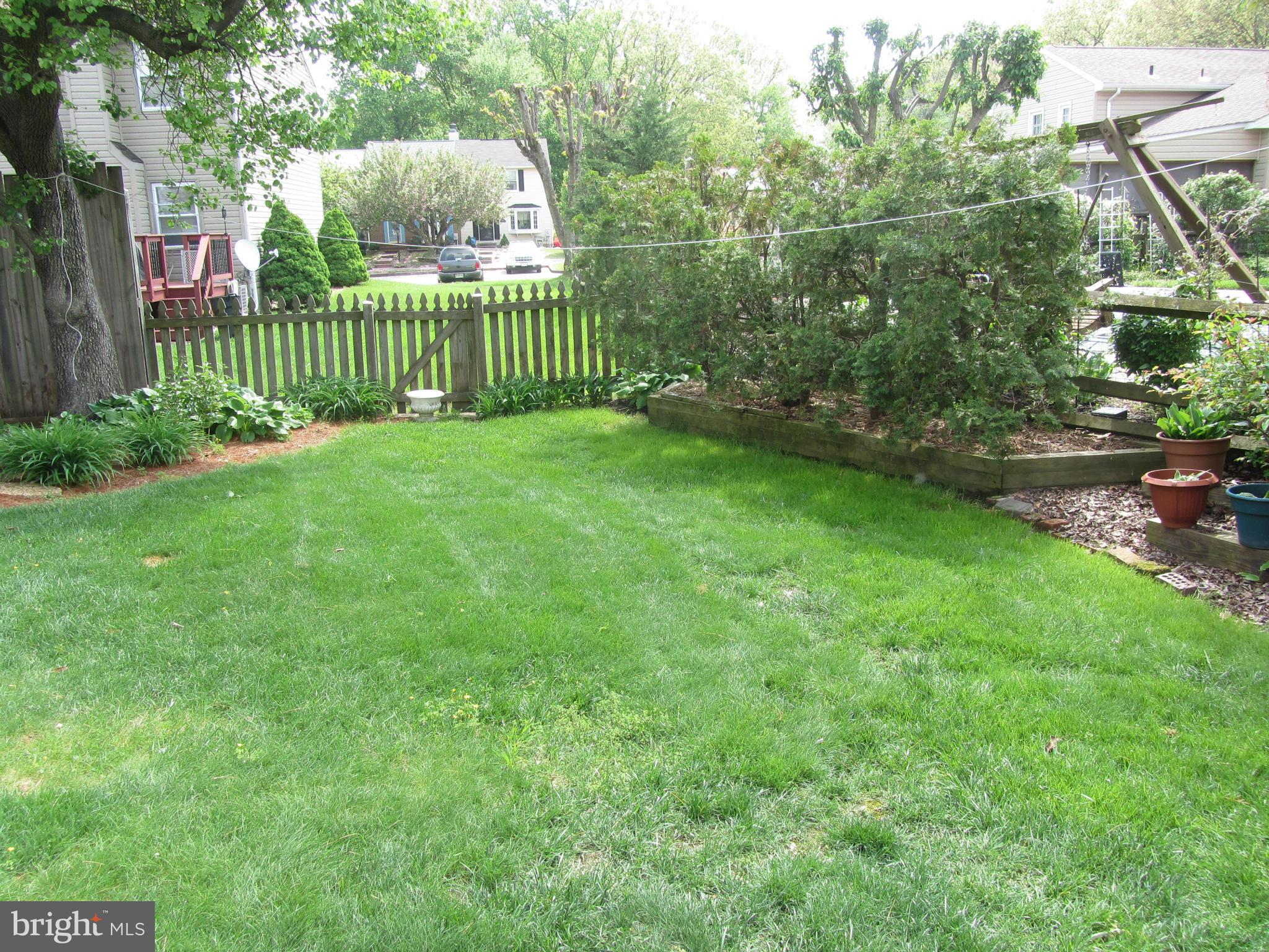 9003 Transoms Road Baltimore, MD 21236 - Photo 21 of 29 a view of a yard with a trees and wooden fence