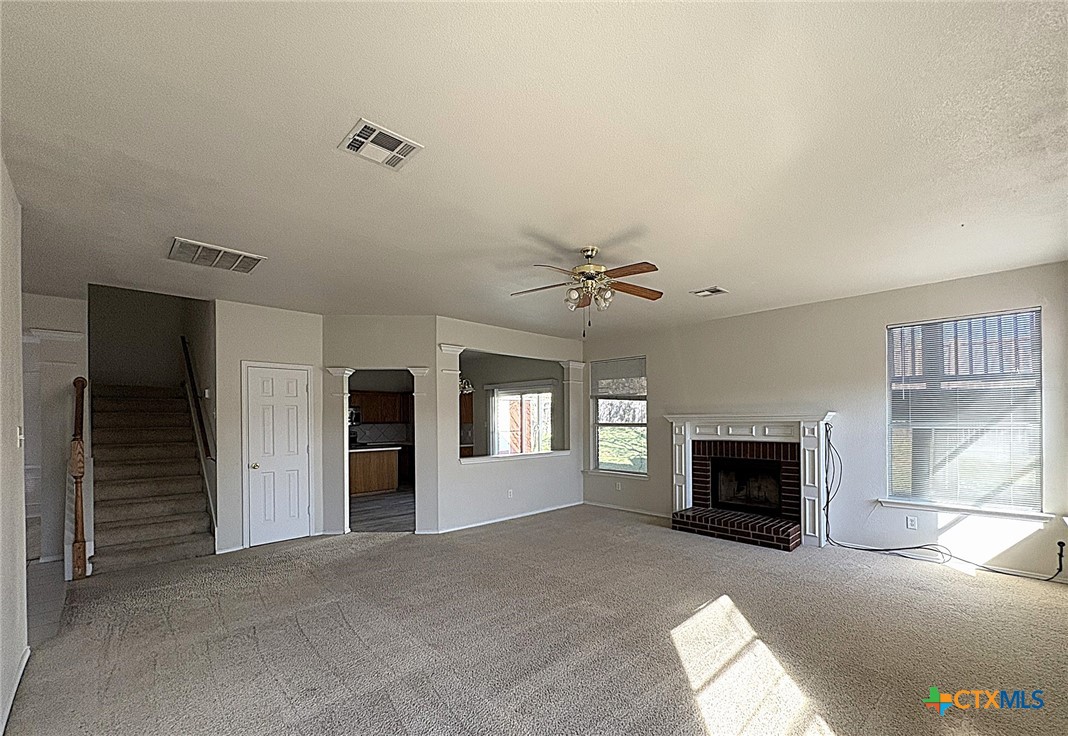 2313 Modoc Drive Harker Heights, TX 76548 - Photo 9 of 34 a view of empty room with a fireplace