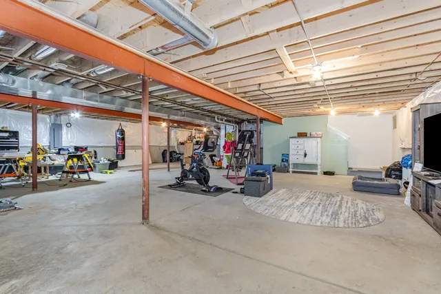 a view of a bike garage