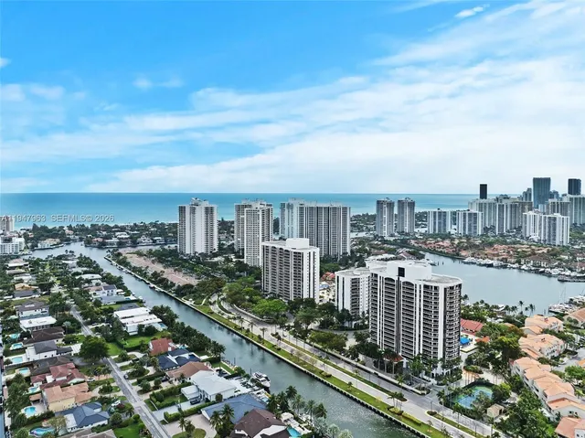 an aerial view of a city