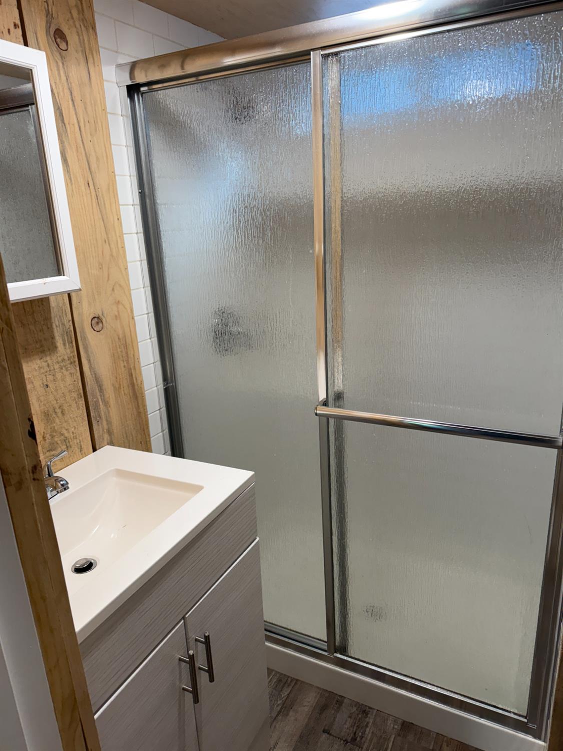 392 Boards Crossing Road Arnold, CA 95223 - Photo 9 of 31 a bathroom with a shower and a sink