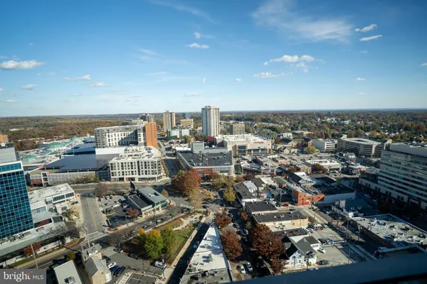 an aerial view of a city