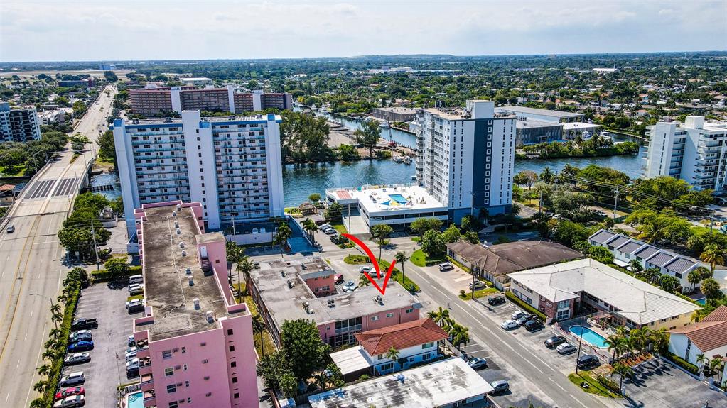1450 North Riverside Drive, Unit 101 Pompano Beach, FL 33062 - Photo 46 of 52 an aerial view of a city with lots of residential buildings