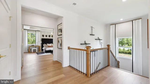 a view of a hallway with window