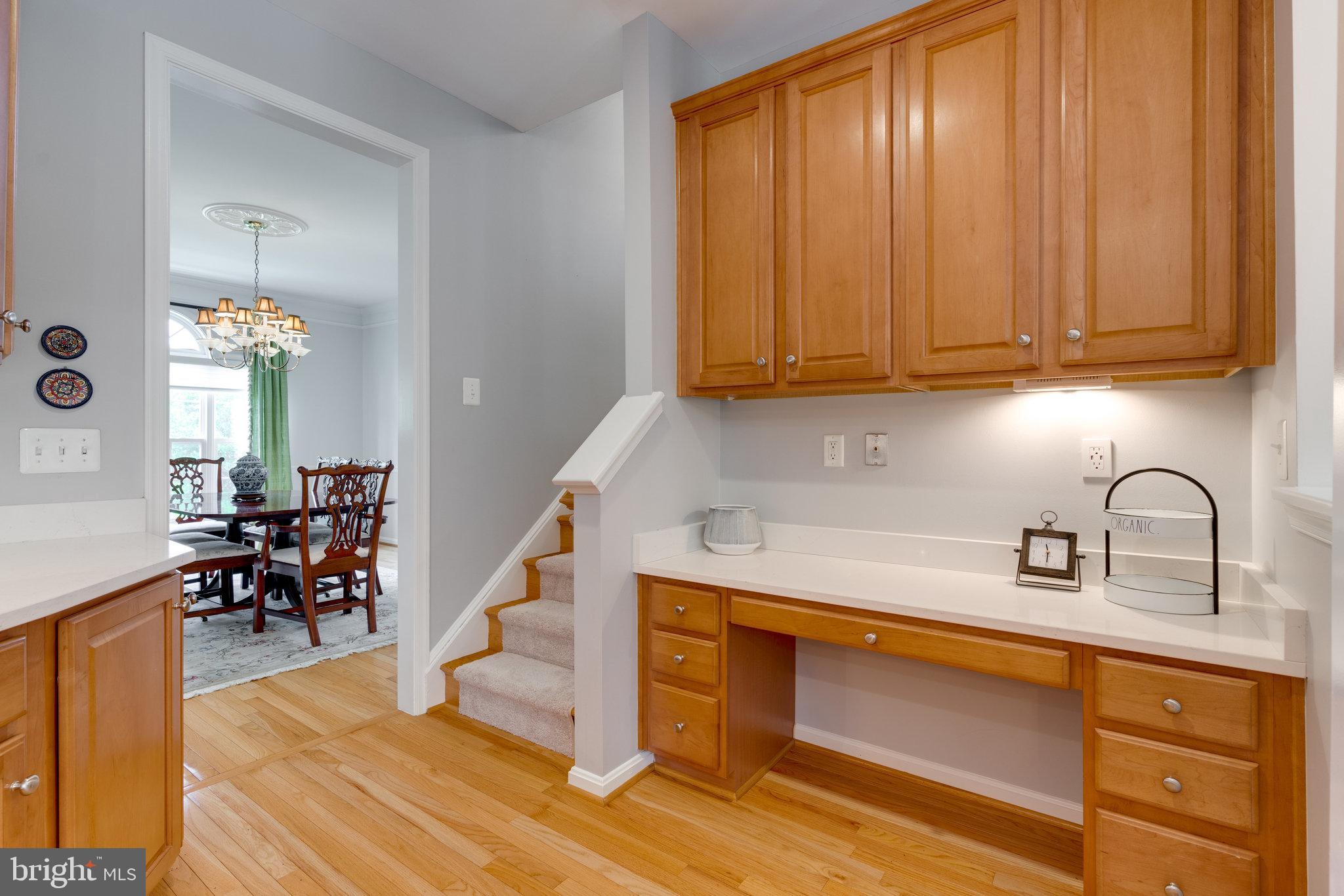 6241 Rolling Spring Court Springfield, VA 22152 - Photo 14 of 65 built-in desk in kitchen