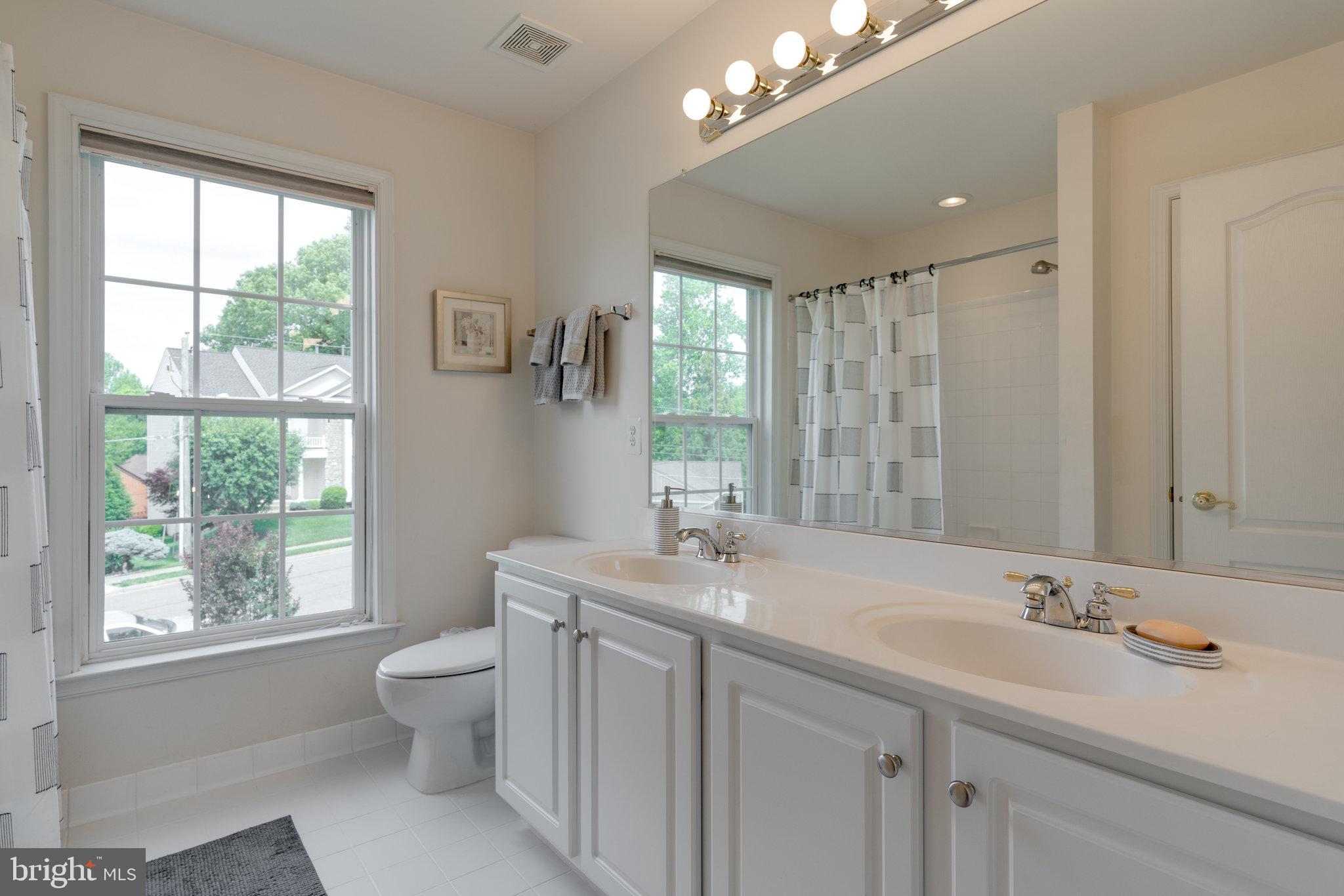 6241 Rolling Spring Court Springfield, VA 22152 - Photo 37 of 65 3rd bathroom with bathtub and double vanities
