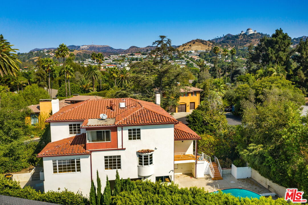 1968 Cummings Drive Los Angeles, CA 90027 - Photo 25 of 26 aerial view of a house with a yard