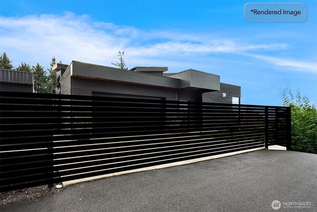 a front view of a building