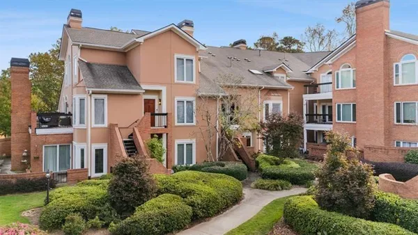 a aerial view of a house