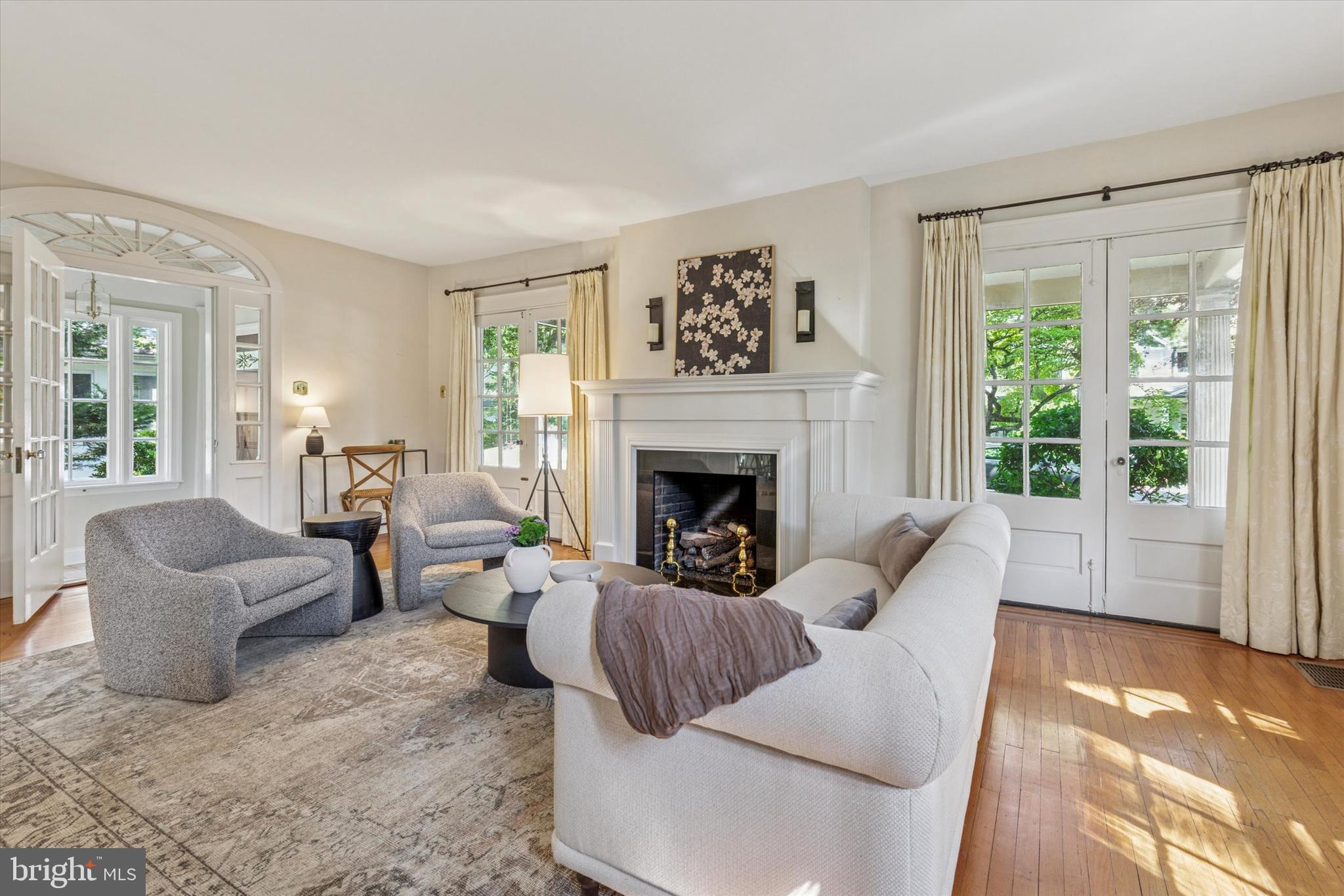 508 Baird Road Merion Station, PA 19066 - Photo 18 of 52 a living room with furniture and a fireplace