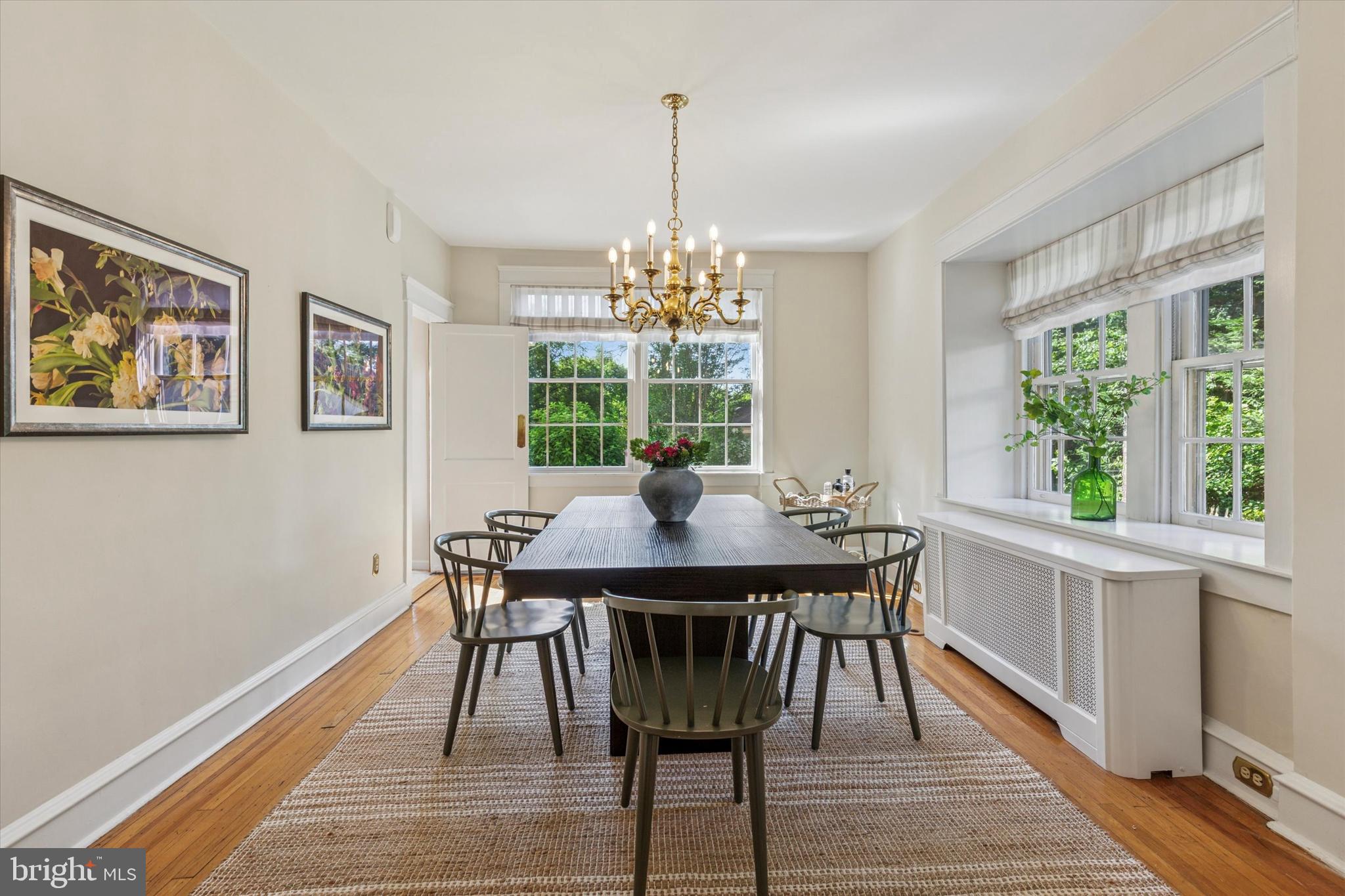 508 Baird Road Merion Station, PA 19066 - Photo 22 of 52 a view of a dining room with furniture window and outside view