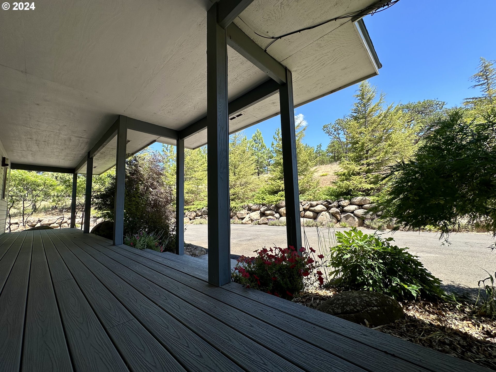 110 Eagle Drive Goldendale, WA 98620 - Photo 12 of 48 a view of balcony with wooden floor