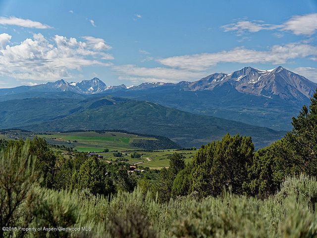 a view of a backyard with green space