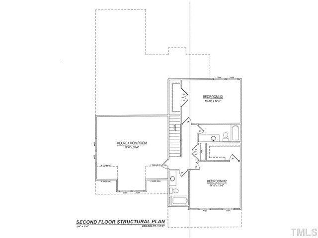 1402 Trinity Road Cary, NC 27513 - Photo 3 of 24 2nd floor layout