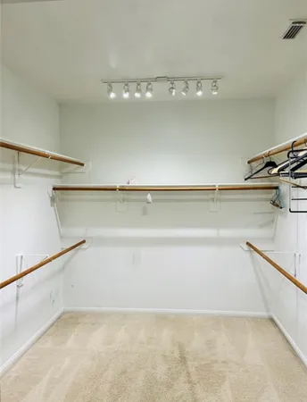 a view of a room with an empty space