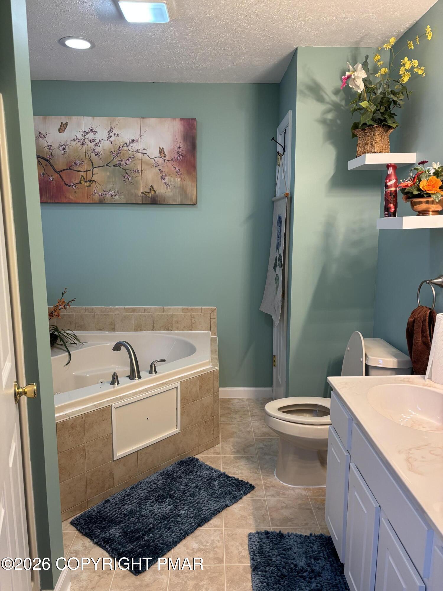 3222 Beech Ridge Drive Pocono Summit, PA 18346 - Photo 11 of 20 a bathroom with a sink a toilet and shower