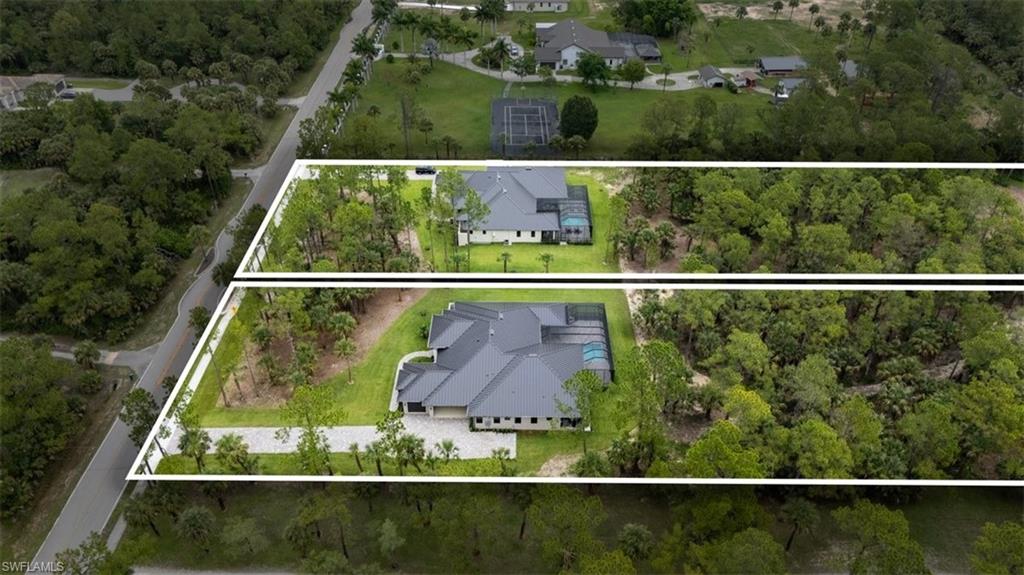 538 13th Street Southwest Naples, FL 34117 - Photo 23 of 25 an aerial view of a garden with a lake view