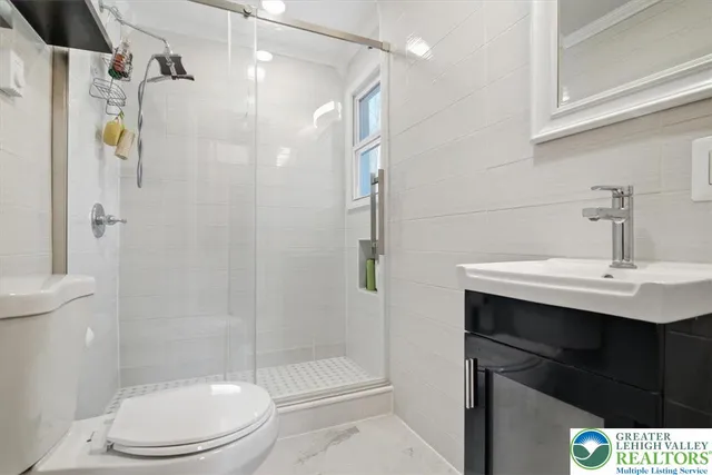 a view of a city and an ocean view