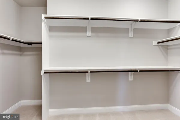 a close view of closet