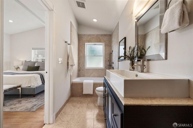 a view of a balcony with an ocean view