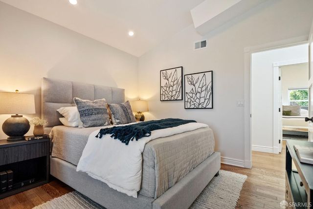 a view of wooden door