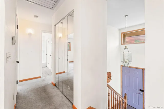 a view of a walk in closet