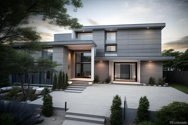 a view of a house with a patio