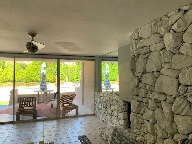 a very nice looking room with a large window