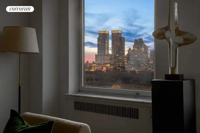 a view of a city with tall buildings