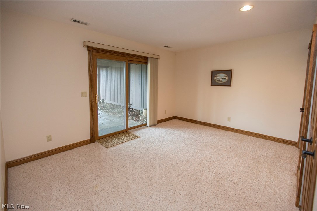 3684 Fenn Road Medina, OH 44256 - Photo 22 of 35 Bedroom #3 lower level, with access to furnace room thought closet