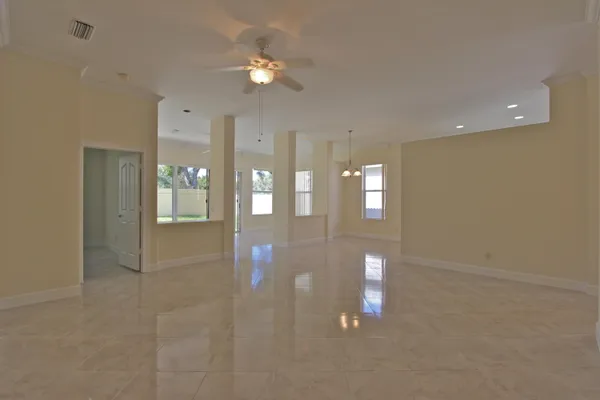 a view of an empty room