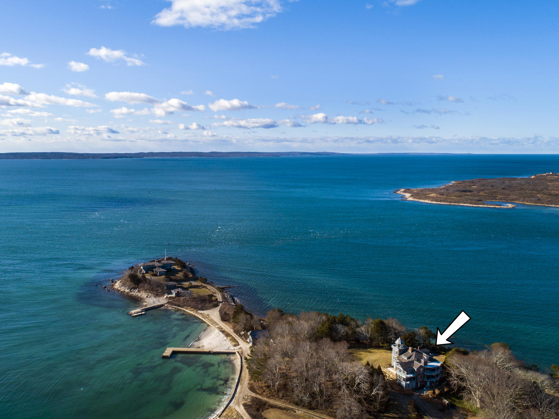39 Juniper Point Road Woods Hole, MA 02543 - Photo 6 of 53 DJI_0055 Arrow