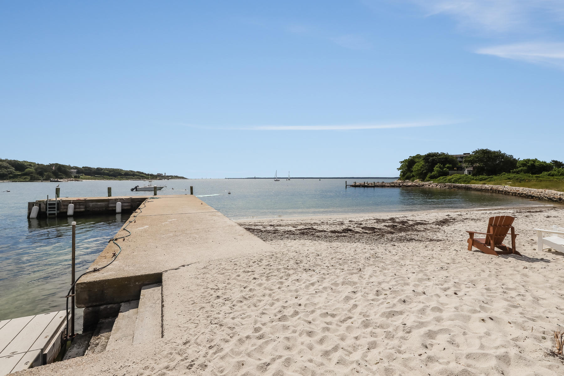 39 Juniper Point Road Woods Hole, MA 02543 - Photo 9 of 53 a view of a lake with a mountain