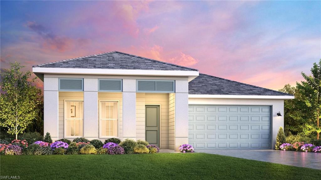 9057 Wisteria Way Naples, FL 34114 - Photo 21 of 25 a front view of a house with a garden