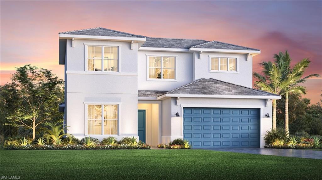 9057 Wisteria Way Naples, FL 34114 - Photo 25 of 25 a front view of a house with a garden and plants