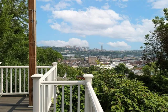 a house view with a seating space