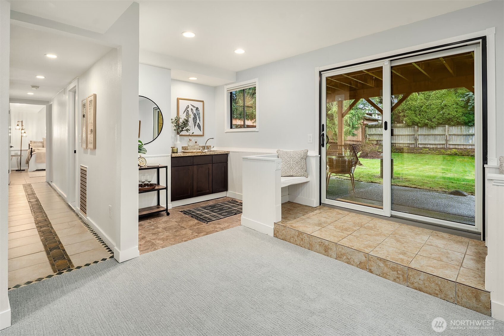 10017 Northeast 202nd Street Bothell, WA 98011 - Photo 20 of 38 a view of a living room and a balcony