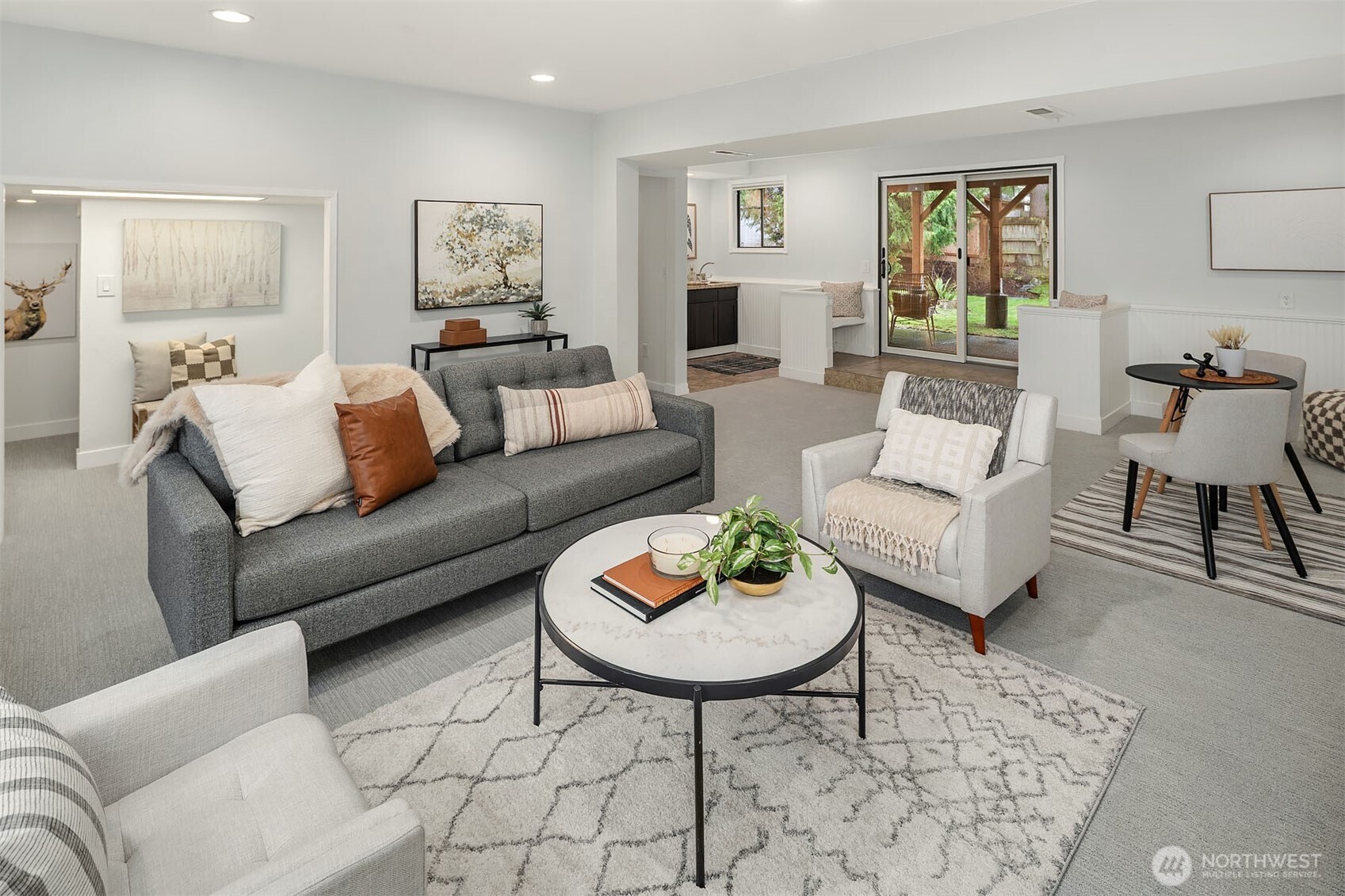 10017 Northeast 202nd Street Bothell, WA 98011 - Photo 21 of 38 a living room with furniture and painting on the wall