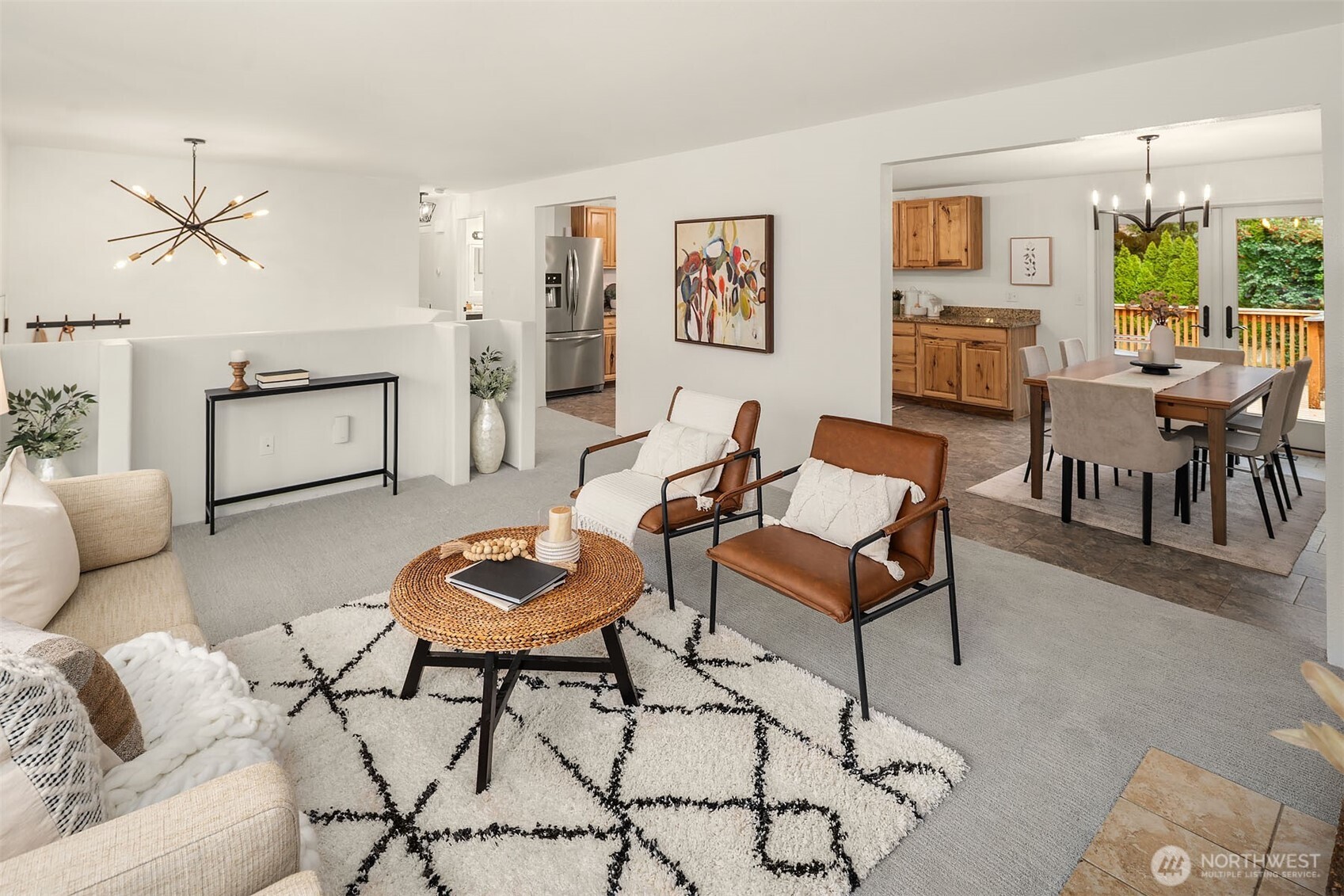 10017 Northeast 202nd Street Bothell, WA 98011 - Photo 3 of 38 a living room with furniture and wooden floor