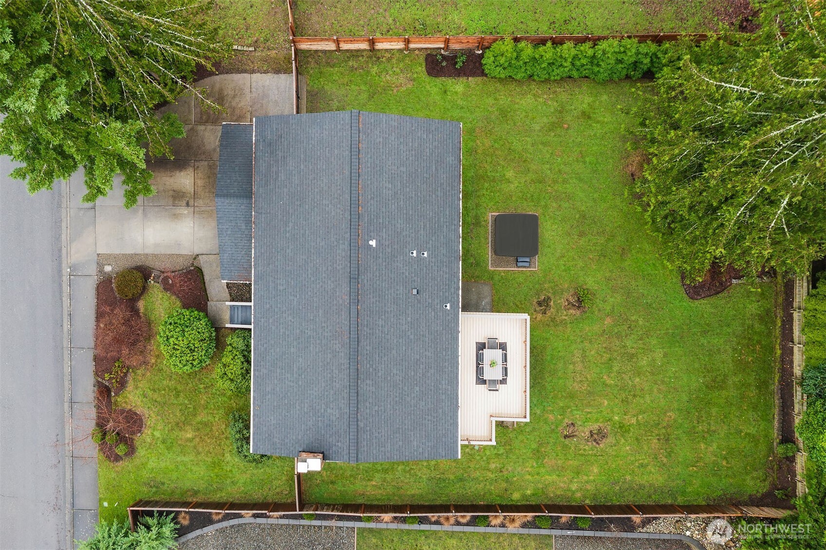 10017 Northeast 202nd Street Bothell, WA 98011 - Photo 35 of 38 an aerial view of a house having yard