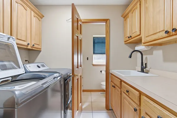 a room with storage and utility