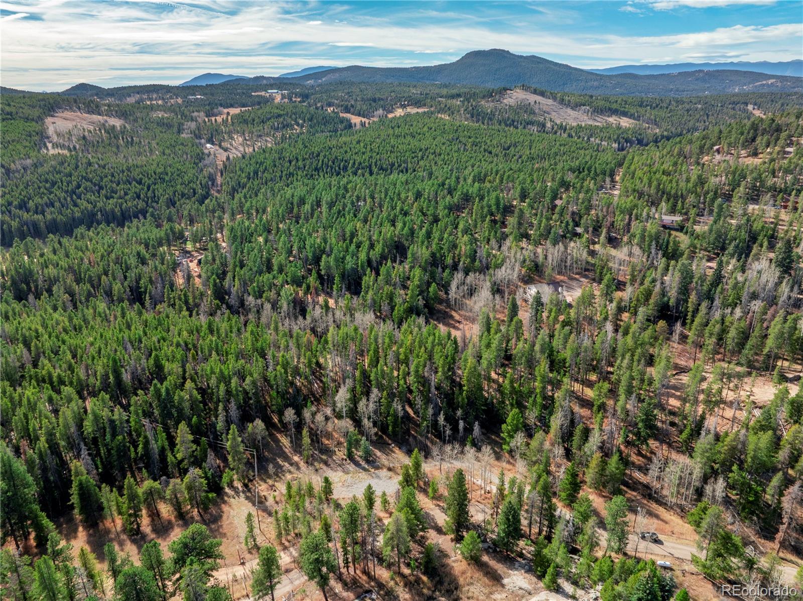 Lot 216620 Indian Springs Road Conifer, CO 80433 - Photo 22 of 37 a view of a lush green hillside and a mountain