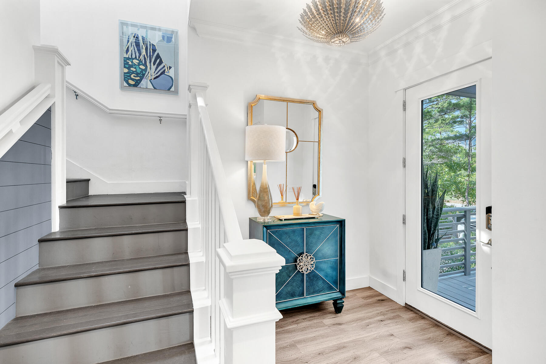 363 Matt's Way Santa Rosa Beach, FL 32459 - Photo 4 of 51 a view of entryway and hall with wooden floor
