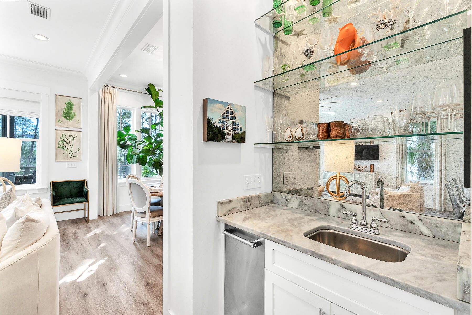 363 Matt's Way Santa Rosa Beach, FL 32459 - Photo 8 of 51 a kitchen with a sink and cabinets