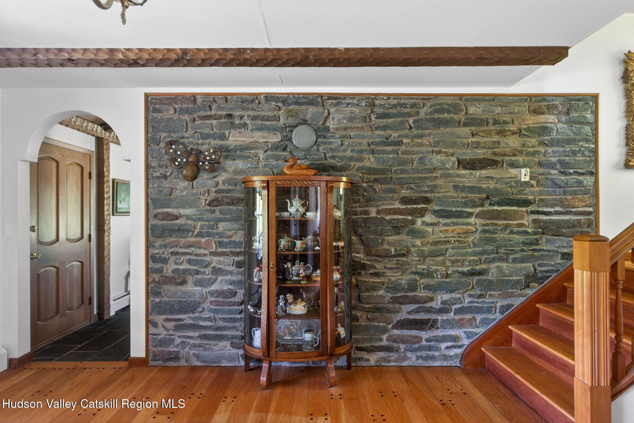2838 Old Kings Road Catskill, NY 12414 - Photo 16 of 57 Bluestone wall in dining room